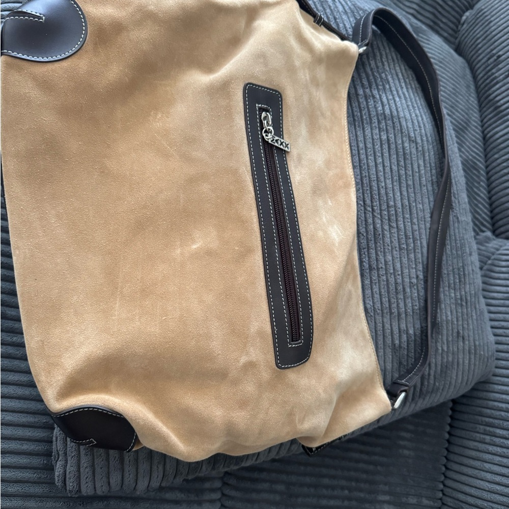 Maxx New York Tan and Black Messenger Bags Sleek Design vintage